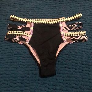 High waisted bikini bottom